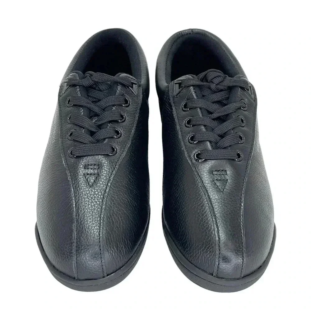 Easy Spirit Esap1 Black Leather Womens Sneakers Size 6.5W